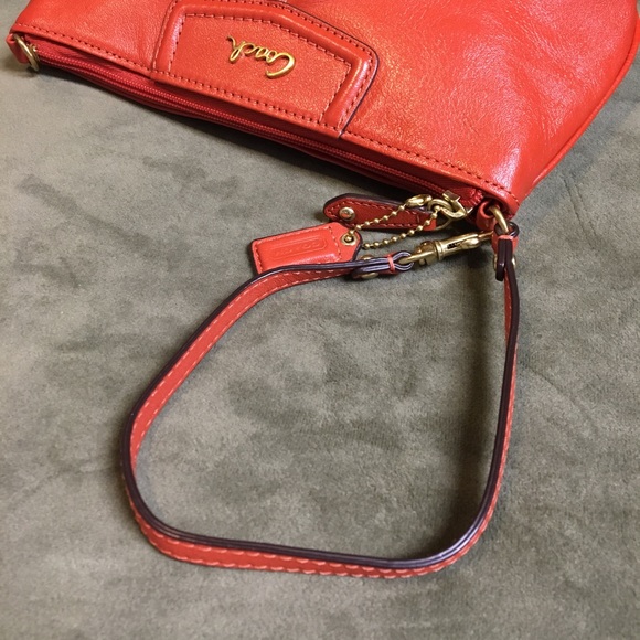 Coach Burnt Orange Clutch Wallet - Picture 7 of 8